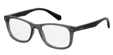 Boys and Girls Polaroid Eyeglasses: PLD D813 - Grey Black SpecSMART Eye Clinic (Diagonal View)